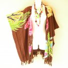 CB621 Cardigan Duster Kaftan Open Front Plus Hippy Jacket Cover up Top -up to 5X CB621 Cardigan Duster Kaftan Open Front Plus Hippy Jacket Cover up Top -up to 5X