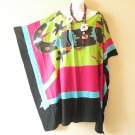 LT95 Gecko Batwing 38" Midi Kaftan Dolman Women Abaya Dress Long Top Up to 7X