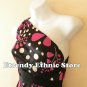 1D115 - Versatile Pink Silk Multi Wear Scarf Women Maxi Halter Dress Maternity