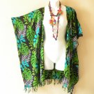CB375 Green Batik Plus Size Cardigan Duster Kaftan Cover up Top 2X, 3X, 4X & 5X CB375 Green Batik Plus Size Cardigan Duster Kaftan Cover up Top 2X, 3X, 4X & 5X
