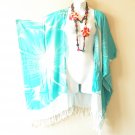 CB309 Turquoise Batik Cardigan Duster Kaftan Batwing Jacket Coat Cover 3X, 4X & 5X CB309 Turquoise Batik Cardigan Duster Kaftan Batwing Jacket Coat Cover 3X, 4X & 5X