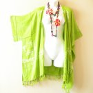 CB349 Green Plus Size Cardigan Duster Jacket Kimono Cover up - 2X, 3X, 4X & 5X CB349 Green Plus Size Cardigan Duster Jacket Kimono Cover up - 2X, 3X, 4X & 5X
