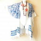 CB306a Abstract Cardigan Duster Kaftan Plus Hippy Jacket Cover up Top - up to 5X