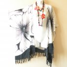 CB314a Batik Cardigan Duster Kimono Plus Open Front Jacket Cover up Top up to 5X