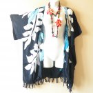 CB320a Floral Batik Cardigan Duster Kimono Batwing Jacket Cover up - 3X 4X & 5X CB320a Floral Batik Cardigan Duster Kimono Batwing Jacket Cover up - 3X 4X & 5X