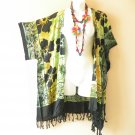 CB380 Green Tie Dye Duster Kimono Open Front Cardigan Jacket Cover up Top - up to 5X CB380 Green Tie Dye Duster Kimono Open Front Cardigan Jacket Cover up Top - up to 5X