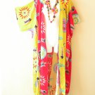 CD522 Fish Bone Batik Kimono Batwing Cardigan Duster Open Plus Hippy Jacket Cover CD522 Fish Bone Batik Kimono Batwing Cardigan Duster Open Plus Hippy Jacket Cover