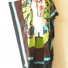 CD592 Gecko Hand Painted Batik Plus Size Maxi Cardigan Kaftan Duster Jacket -2X, 3X, 4X & 5X CD592 Gecko Hand Painted Batik Plus Size Maxi Cardigan Kaftan Duster Jacket -2X, 3X, 4X & 5X