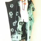 CD666 Hibiscus Batwing Cardigan Duster Kaftan Plus Hippy Long Jacket Cover up up to 5X CD666 Hibiscus Batwing Cardigan Duster Kaftan Plus Hippy Long Jacket Cover up up to 5X