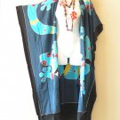CD607 Blue Gecko Plus Size Cardigan Duster Batik Kimono Maxi Cover up wrap - 2X, 3X, 4X & 5X CD607 Blue Gecko Plus Size Cardigan Duster Batik Kimono Maxi Cover up wrap - 2X, 3X, 4X & 5X