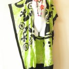 CD561 Gecko Hand Painted Plus Open Cardigan Duster Kaftan Trench Jacket Coverup up to 5X CD561 Gecko Hand Painted Plus Open Cardigan Duster Kaftan Trench Jacket Coverup up to 5X