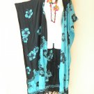 CD665 Turquoise Open Cardigan Duster Kaftan Batwing Plus Size Maxi Hippy Jacket - up to 5X CD665 Turquoise Open Cardigan Duster Kaftan Batwing Plus Size Maxi Hippy Jacket - up to 5X