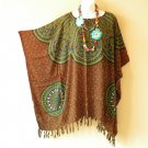 KB189 Plus Polka Dot Women Batik Kaftan Poncho Dolman Tunic Blouse Top - 1X to 4X KB189 Plus Polka Dot Women Batik Kaftan Poncho Dolman Tunic Blouse Top - 1X to 4X