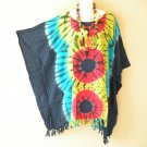 KB80 Tie Dye Plus Women Batik Kaftan Poncho Caftan Dolman Tunic Top - 2X to 5X KB80 Tie Dye Plus Women Batik Kaftan Poncho Caftan Dolman Tunic Top - 2X to 5X