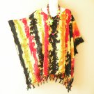 KB84 Tie Dye Stripe Women Batik Kaftan Poncho Dolman Tunic Blouse Top - 1X to 4X KB84 Tie Dye Stripe Women Batik Kaftan Poncho Dolman Tunic Blouse Top - 1X to 4X