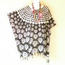 KB150 Black White Women Plus Boho Caftan Poncho Hippy Women Blouse Top fit up to 5X KB150 Black White Women Plus Boho Caftan Poncho Hippy Women Blouse Top fit up to 5X