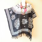 KB185 Black Solid Plus Size Kaftan Tunic Gypsy Boho Hippy Women Blouse Top - 2X to 5X KB185 Black Solid Plus Size Kaftan Tunic Gypsy Boho Hippy Women Blouse Top - 2X to 5X