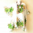 KB215 Floral Tunic Plus Size Kaftan Beachwear Batwing Dolman Poncho -2X, 3X, 4X & 5X KB215 Floral Tunic Plus Size Kaftan Beachwear Batwing Dolman Poncho -2X, 3X, 4X & 5X