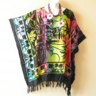 KB273 Tie Dye Batik Women Plus Kaftan Poncho VNeck Women Blouse Top up to 5X