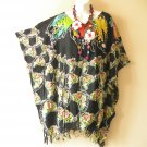 KB258 ButterflyBatik Women Plus Kaftan Poncho Tunic Women Blouse Top up to 5X