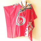 KB350 Red Gecko Hand Painted Batik Plus Kaftan Poncho Hippy Women Blouse Top up to 5X KB350 Red Gecko Hand Painted Batik Plus Kaftan Poncho Hippy Women Blouse Top up to 5X