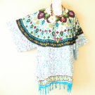 KB665 Paisley Batik Tunic Plus Kimono Poncho Hippy Women Blouse Top up to 1X