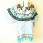 KB665 Paisley Batik Tunic Plus Kimono Poncho Hippy Women Blouse Top up to 1X
