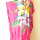 KD426 Floral Hand Painted Batwing VNeck Kaftan Dolman Women Abaya Dress Up to 7X