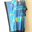 KD463 Gecko Batik hand Painted Batwing Kaftan Dolman Women Abaya Dress Upto 7X KD463 Gecko Batik hand Painted Batwing Kaftan Dolman Women Abaya Dress Upto 7X