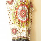 KD482 Orange Paisley Plus Batwing Kaftan Dolman Women Abaya Maxi Dress Up to 5X