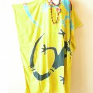 KD434 Gecko Hand Painted Women Batik Caftan Kimono Abaya Hippy Women Maxi Dress KD434 Gecko Hand Painted Women Batik Caftan Kimono Abaya Hippy Women Maxi Dress