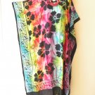 KD506 Tie Dye Floral Plus Batwing Kaftan Dolman Women Abaya Maxi Dress Up to 5X