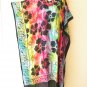 KD506 Tie Dye Floral Plus Batwing Kaftan Dolman Women Abaya Maxi Dress Up to 5X