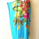 KD357 Floral Hand Painted Batwing VNeck Kaftan Dolman Women Abaya Dress Up to 7X
