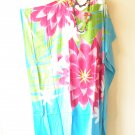 KD366 Floral Hand Painted Women Batik Caftan Kimono Abaya Hippy Women Maxi Dress