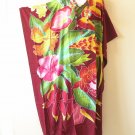 KD367 Floral Hand Painted Batik Kaftan Sleeves Women Abaya Long Dress - Up to 5X