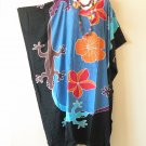 KD389 Gecko Hand Painted Batwing Hippie Caftan Dolman Abaya Maxi Dress Up to 7X KD389 Gecko Hand Painted Batwing Hippie Caftan Dolman Abaya Maxi Dress Up to 7X