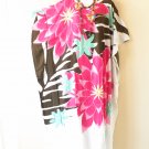 KD378 Floral Batik Hand Painted Batwing VNeck Kaftan Dolman Women Abaya Dress Up to 5X