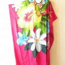KD452 Hibiscus Hand Painted Kimono Kaftan Dolman Women Abaya Maxi Dress Up to 7X KD452 Hibiscus Hand Painted Kimono Kaftan Dolman Women Abaya Maxi Dress Up to 7X