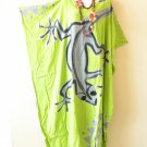 KD422 Gecko Hand Painted Batwing Tunic Kaftan Dolman Women Abaya Maxi Dress Up to 5X