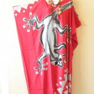 KD423 Gecko Hand Painted Plus Kimono Boho Abaya Hippy Women Long Maxi Dress - upto 5X KD423 Gecko Hand Painted Plus Kimono Boho Abaya Hippy Women Long Maxi Dress - upto 5X