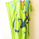 KD456 Gecko Hand Painted Kaftan Kimono Plus Women Abaya Long Dress Up to 5X