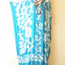KD493 Hibiscus Gecko Batik Batwing Tunic Kaftan Dolman Women Abaya Maxi Dress Upto 5X