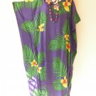 KD511 Purple Floral Kaftan Caftan Moroccan Batwing Abaya Dolman Maxi Dress - Up to 5X