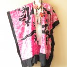 CM48 Gecko Midi 38" Cardigan Duster Open Front Plus Jacket Coverup Top up to 5X