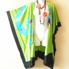 CM54 Gecko Kimono Midi 38" Cardigan Duster Kaftan Hippy Jacket Cover Top - up to 5X CM54 Gecko Kimono Midi 38" Cardigan Duster Kaftan Hippy Jacket Cover Top - up to 5X
