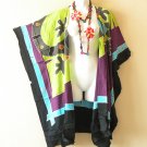 CM65 Gecko Midi 38" Cardigan Duster Kaftan Open Plus Jacket Coverup Top up to 5X