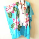 CM34 Floral Midi 38" Cardigan Duster Kaftan Open Plus Jacket Coverup Top upto 5X