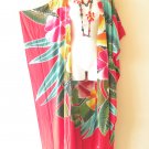 CD586 Floral Batik Hand Painted Cardigan Duster Kaftan Plus Maxi Jacket Coverup CD586 Floral Batik Hand Painted Cardigan Duster Kaftan Plus Maxi Jacket Coverup