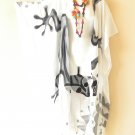 CD628 Gecko Batik Kaftan Batwing Cardigan Duster Open Plus Hippy Jacket Cover CD628 Gecko Batik Kaftan Batwing Cardigan Duster Open Plus Hippy Jacket Cover